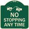 Signmission No Stopping Anytime W/ Tow Away Graphic Heavy-Gauge Aluminum Sign, 18" x 18", G-1818-23581 A-DES-G-1818-23581 - alternate 1